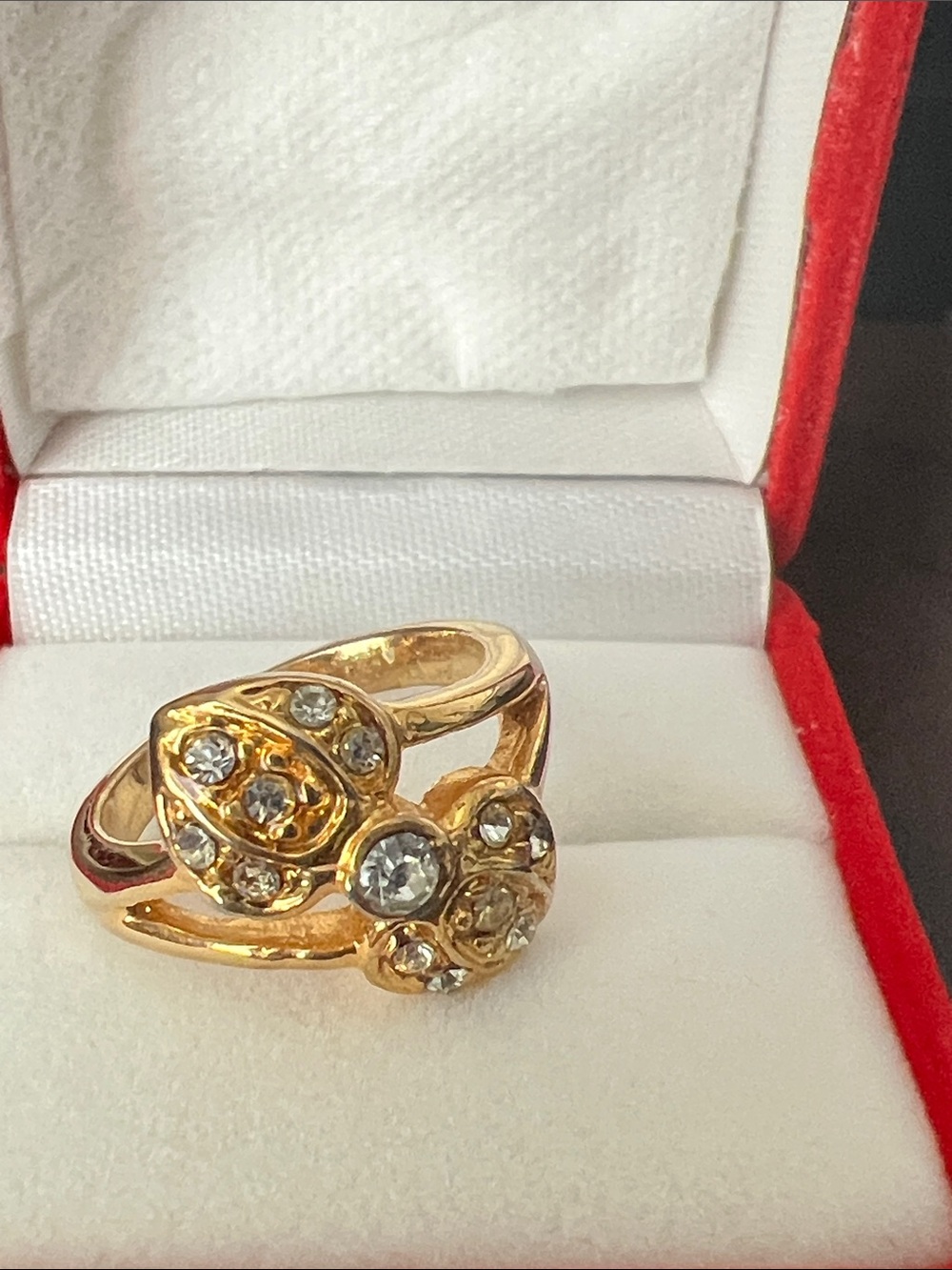 Crystal Floral Cluster Ring - Women's Jewelry